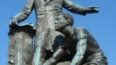 Emancipation Memorial in Lincoln Park, 1876