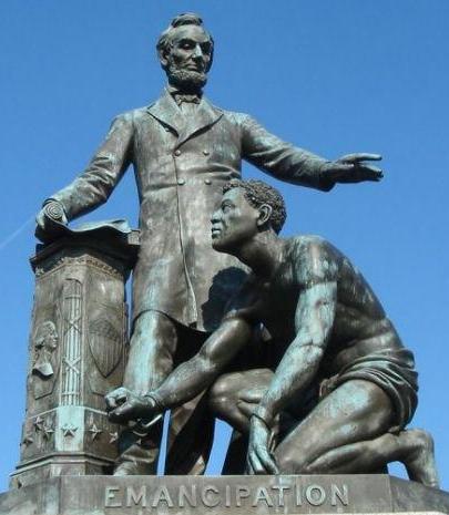 Emancipation Memorial in Lincoln Park, 1876