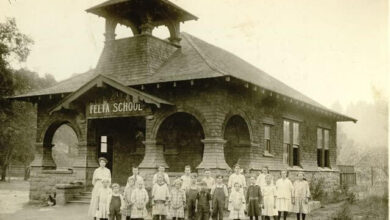 Felta Schoolhouse, Sonoma County, 1910