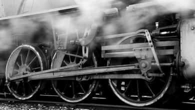 Steam locomotive running gear