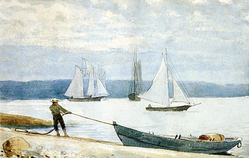 Winslow Homer, Pulling the Dory, 1888