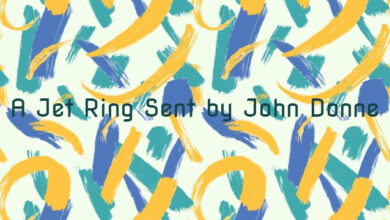 A Jet Ring Sent by John Donne