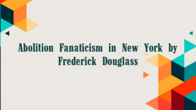 Abolition Fanaticism in New York by Frederick Douglass