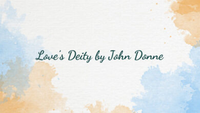 Love’s Deity by John Donne