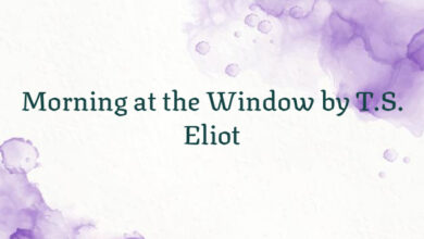 Morning at the Window by T.S. Eliot