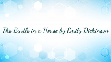 The Bustle in a House by Emily Dickinson