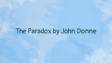 The Paradox by John Donne