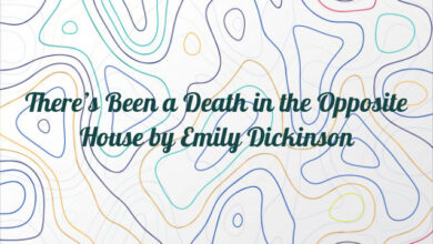 There’s Been a Death in the Opposite House by Emily Dickinson