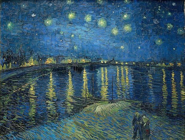 Vincent van Gogh, Starry night over the Rhone, 1888