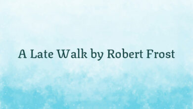 A Late Walk by Robert Frost