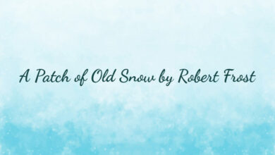 A Patch of Old Snow by Robert Frost