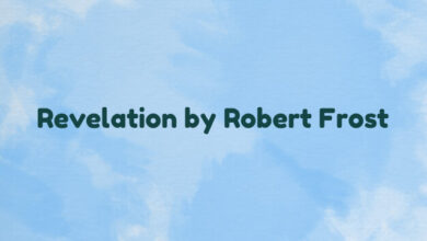 Revelation by Robert Frost