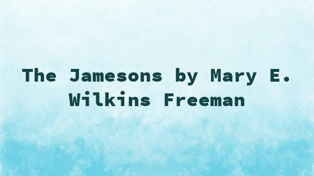 The Jamesons by Mary E. Wilkins Freeman