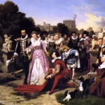 Emanuel Gottlieb Leutze Elizabeth and Raleigh