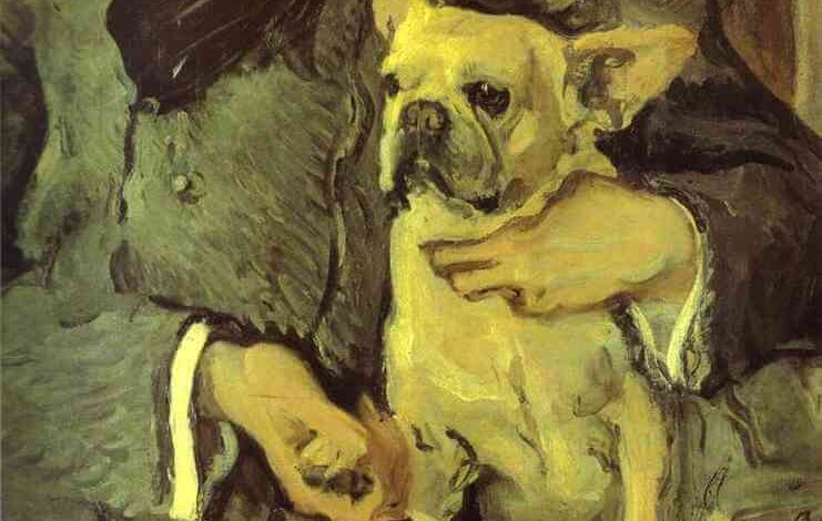 Valentin Serov, detail of Prince Yusupov's dog, 1903