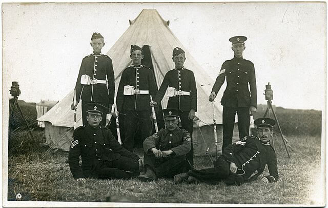 Fred C. Palmer, Royal Fusiliers portrait near Herne Bay, 1914-1918