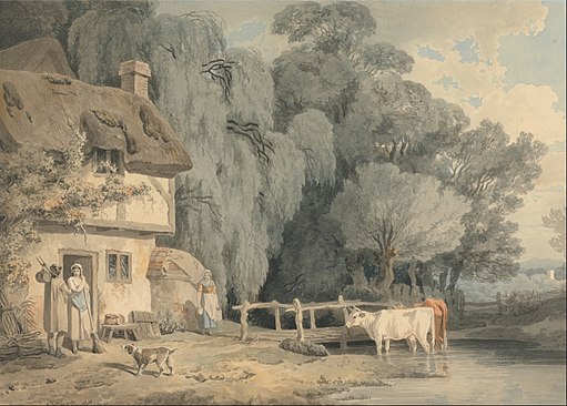 Francis Wheatley, Country cottage scene, 1795