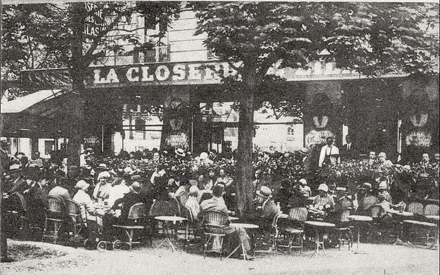 La Closerie des Lilas, Boulevard Montparnasse, 1909