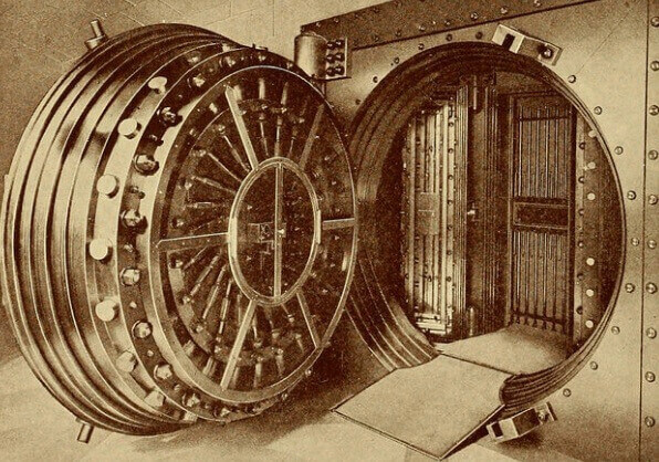 Merchants National Bank safe, 1900