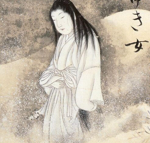 Sawaki Suuhi, Yuki-onna, the snow woman, 1737