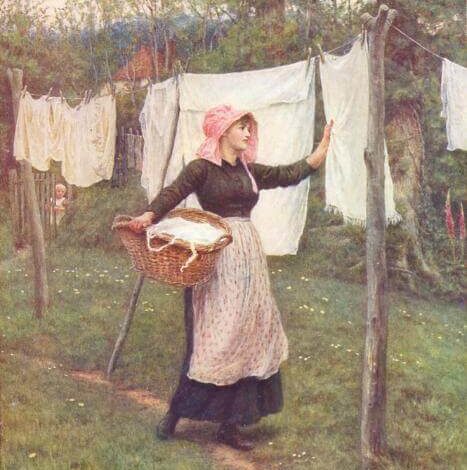 Helen Allingham, Drying Clothes