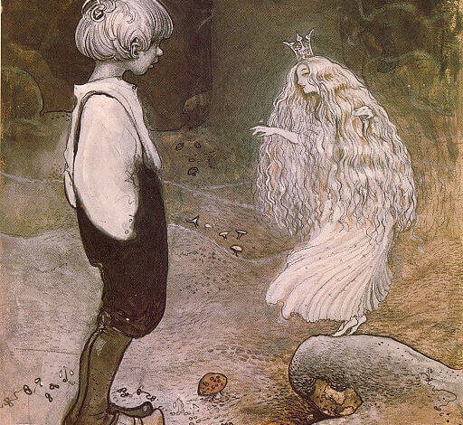 John Bauer, Alfred Smedberg's The Seven Wishes in Julbocken, 1907