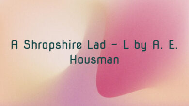 A Shropshire Lad – L by A. E. Housman