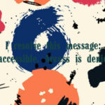 How do I resolve this message: “F:\ is not accessible. Access is denied.”?