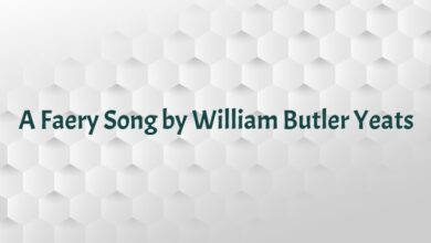 A Faery Song by William Butler Yeats